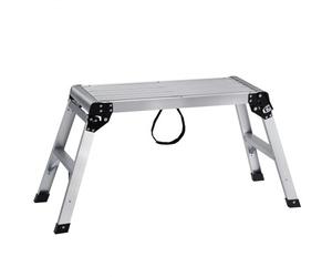VEVOR Plataforma de Trabajo Carga de 150 kg Banco de Trabajo Plegable 76 x 30 x 50,8 cm Peldaños de Aluminio Pies Antideslizantes Mesa de Trabajo para Lavado de Coches Pintura Decoración para Hogar