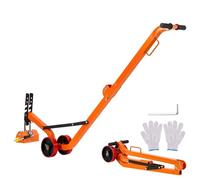 VEVOR Plataforma Elevadora Magnética, Fuerza de Tracción de 600 kg, Carro de Acero con Elevador Magnético de Alta Resistencia, 2 Ruedas y Asa Ajustable para Levantar Tapas de Alcantarilla