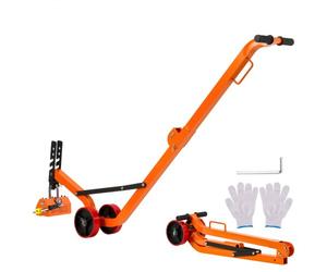 VEVOR Plataforma Elevadora Magnética, Fuerza de Tracción de 600 kg, Carro de Acero con Elevador Magnético de Alta Resistencia, 2 Ruedas y Asa Ajustable Para Levantar Tapas de Alcantarilla