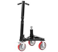 VEVOR Plataforma para Remolque, Capacidad de la Barra de Tracción de 1587 kg, Altura Ajustable de 460 y 560 mm, con Bola de Enganche de 50,8 mm, Longitud de Manija Ajustable para Mover Remolques