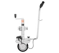 VEVOR Plataforma Rodante Eléctrica, Capacidad de Remolque 2,5 T, Rueda Motorizada 380 W y 12 V con Velocidad 7 m/min, Altura de Sujeción Ajustable y Neumáticos de Goma, para Caravanas y Barcos