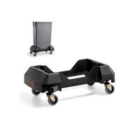 VEVOR Plataforma Rodante para Contenedores de Basura, Base Rodante Delgada para Contenedores de Basura con 4 Ruedas Bloqueables, Capacidad de Peso de 90,1 kg, Carrito Rodante Multiuso, Negro