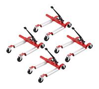 VEVOR Plataforma rodante para ruedas, capacidad máxima de 1500 libras, plataforma rodante para automóvil con ruedas giratorias de 360°, gato de trinquete para posicionamiento de vehículos de alta resi