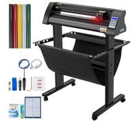 VEVOR Plóter de Corte de Vinilo 720 mm Luz Guía LED Signmaster Label Maker Plotter de Corte de Vinilo 15-800 mm / s para Campo de Publicidad Decoración Variada Artesanía Fabricación de Etiqueta