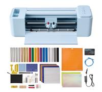VEVOR Plotter de Corte de Vinilo de 305 mm con Materiales, Kit de Herramientas, Control por Botones, Máquina Cortadora Multifuncional Compatible con Mac Windows Android iOS para Vinilo Papel Bricolaje