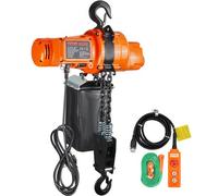 VEVOR Polipasto de Cadena Eléctrico Capacidad de Carga de 998 kg, Altura de Elevación de 3 m, Grúa Aérea Monofásica con Cadena, Control Remoto con Cable de 3 m para Garaje, Tienda, Hotel y Hogar