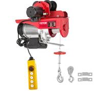 VEVOR Polipasto Eléctrico 1000kg / 1000 lbs Montacargas Eléctrico con Carretilla Eléctrica Polipasto Eléctrico de Acero Cabrestante Eléctrico Cable Eléctrico con Mando a Distancia