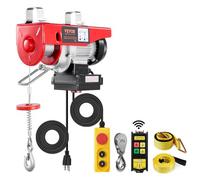 VEVOR Polipasto Eléctrico Carga de 600 kg Cabrestante Eléctrico 230 V Control Remoto Inalámbrico y con Cable de 4,2 m Parada de Emergencia Polipasto Elevador para Garaje, Almacén, Fábrica