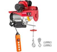 VEVOR Polipasto Eléctrico con Carro, Carga Nominal: 1 T, Polipasto Eléctrico de 1.300 W, Altura de Funcionamiento Estándar: 3 m, Polipasto de Palanca de Acero, para Fábricas, Almacenes y Construcción