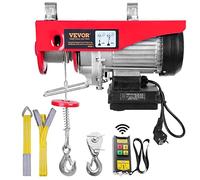 VEVOR Polipasto Eléctrico de Cable Capacidad de 400 kg Polipasto 850 W con Mando a Distancia Inalámbrico 10 m/min Altura de Elevación 12m Cable Único Motor de Cobre Puro para Garajes Almacenes Plantas