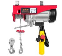 VEVOR Polipasto Eléctrico de Cable Capacidad de 600kg Polipasto 1150 W con Mando a Distancia Inalámbrico 10 m/min Altura de Elevación 12m Cable Único Motor de Cobre Puro para Garajes Almacenes Plantas