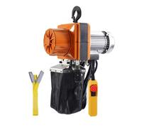 VEVOR Polipasto Eléctrico de Cadena 1100W Capacidad de Carga 998kg Altura Máxima de Elevación 3m Grúa Puente Monofásico con Cadena G100 Control Remoto con Cable de 3m para Garaje, Taller, Hotel