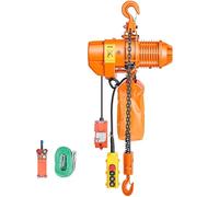 VEVOR Polipasto Eléctrico de Cadena Carga 1000 kg, Elevación de 6 m, Trifásico 480 V, 60 Hz, Doble Velocidad 1,2 y 4,2 m/min, Control Remoto por Cable e Inalámbrico, Acero G80 para Motor Garaje Taller