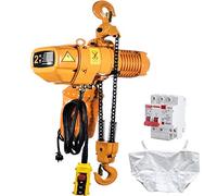 VEVOR Polipasto Eléctrico de Cadena G100, Carga 2000 kg, Elevación de 6,1 m, Trifásico 380-415 V, 50 Hz, Doble Velocidad 0,69 y 3 m/min, Control Remoto por Cable e Inalámbrico para Taller Motor Garaje