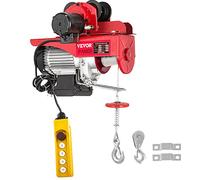VEVOR Polipasto Eléctrico, Montacargas Eléctrico con Carretilla Eléctrica, Capacidad de 1000 kg, Polipasto Eléctrico de Acero Cabrestante Eléctrico Cable Eléctrico con Mando a Distancia