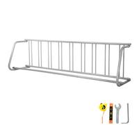 VEVOR Portabicicletas de Piso Longitud de 283,5 cm Portabicicletas de Acero Capacidad para 9 Bicicletas Estante de Almacenamiento de Un Solo Lado para Garajes, Calles, Patios, Eventos de Ciclismo