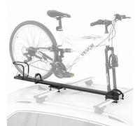 VEVOR Portabicicletas de Techo Vertical, Carga de 16 kg, para 1 Bicicleta, de Aleación de Aluminio y Acero Q235, para Almacenamiento y Transporte Seguro de Bicicletas en Vehículos, para Coches, SUV