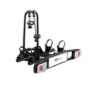 VEVOR Portabicicletas Compatible con Receptores 5 cm, Portabicicletas para 2 Bicicletas con Carga de 65 kg, Plegable y Bloqueable para Bicicletas Eléctricas con Luz Trasera, 69 x 126,5 x 70,7 cm