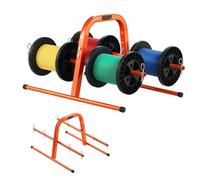 VEVOR Portacarretes de Alambre, Carrito Manual Inteligente Soporte Dispensador de Alambre de Acero Resistente para Hasta 8 Carretes, Diámetro Máximo de 24 cm Capacidad de 45 kg para Uso Eléctrico