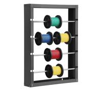 VEVOR Portacarretes de Alambre, Soporte de Pared para Carretes de Alambre de Acero Laminado en Frío con 4 Varillas Ajustables Dispensador de Cables Carga de 68 kg para Uso Industrial, Eléctrico