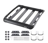 VEVOR Portaequipajes de Techo 121,6x102x14,2 cm Soporte de Equipajes para Coche