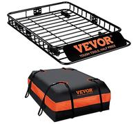 VEVOR Portaequipajes de Techo con Bolsa de Transporte Impermeable 1305x915x127 mm Portaequipajes Universal de Carga Máxima de 90,7 kg para Transportar Equipo, Equipaje, Bicicletas de SUV, Camiones