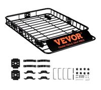 VEVOR Portaequipajes de Techo para Automóvil 1175x915x114 mm Portaequipajes Universal de Carga Máxima de 90,7kg para Transportar Equipo, Equipaje, Bicicletas Cesta de Techo para Vehículos SUV Camiones