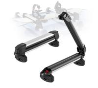 VEVOR Portaequipajes de Techo, para hasta 4 Pares de Esquís/2 Tablas de Snowboard, con Cerradura con Acolchado de Goma, para la Mayoría de las Barras Transversales Ancho de Carga de 465 mm, Negro