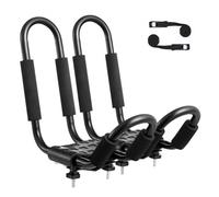VEVOR Portaequipajes para Kayak 1 Par Portaequipajes de Acero de Aleación Portaequipajes con Barra en J para Tabla de Surf, Canoa, SUP, Tabla de Esquí, Montaje en Automóvil, SUV, Camión, Kayak, Viaje