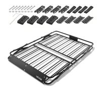 VEVOR Portaequipajes para Techo 116,8 x 91,4 x 10,2 cm Plegable, Cesta de Techo para Coche Carga de 90,72 kg, Portaequipajes de Coche para Todo Tipo de Clima, Cesta de Equipaje para SUV, Camioneta