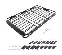 VEVOR Portaequipajes para Techo 162,6 x 99 x 10,2 cm Plegable, Cesta de Techo para Coche Carga de 90,72 kg, Portaequipajes de Coche para Todo Tipo de Clima, Cesta de Equipaje para SUV, Camioneta