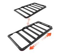 VEVOR Portaequipajes para Techo 162,6x99x15,2 cm, Cesta de Techo para Coche con Extensión, Portaequipajes de Coche Carga de 90,72 kg para Todo Tipo de Clima, Cesta de Equipaje para SUV, Camioneta