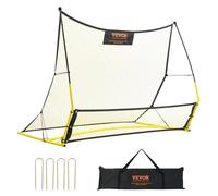 VEVOR Portería de Fútbol Red reboteadora de Fútbol Equipo Deportivo para Entrenamiento en Solitario, Entrenamiento en Equipo, para Niños, Adolescentes y Todas Las Edades (183 x 130 cm)