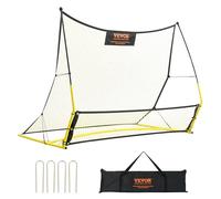 VEVOR Portería de Fútbol Red reboteadora de Fútbol Equipo Deportivo para Entrenamiento en Solitario, Entrenamiento en Equipo, para Niños, Adolescentes y Todas Las Edades (183 x 130 cm)
