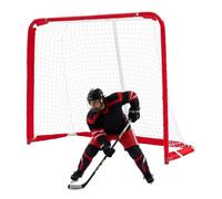 VEVOR Portería de Hockey Callejero con Red de Hockey 142 x 113 x 60 cm, Portátil y Ligera, Marco Reforzado con Tubo 1,1 mm, para Entrenamiento y Partidos Diarios, Duradera para Interior y Exterior
