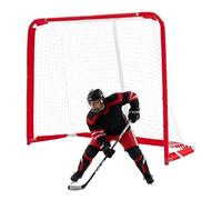 VEVOR Portería de Hockey Callejero con Red de Hockey 142 x 113 x 60 cm, Portátil y Ligera, Marco Reforzado con Tubo 1,1 mm, para Entrenamiento y Partidos Diarios, Duradera para Interior y Exterior