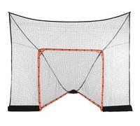 VEVOR Portería de Lacrosse con Cubierta Extendida Jaula de Lacrosse 3,6x2,8 m con Red y Bolsa de Transporte Equipo de Entrenamiento de Fácil Instalación en Patio Trasero, Jardín, Parque al Aire Libre