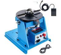 VEVOR Posicionador de soldadura rotativo 10 kg, placa giratoria de posicionamiento 0-90° Mandril de torno de 3 mordazas, máquina de posición portátil 1-12 RPM 20 W para cortar, rectificar, ensamblar