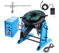 VEVOR Posicionador giratorio de soldadura de 66 libras/30 kg, mesa giratoria de posicionamiento de soldadura de 0-90° 1-12RPM 80W, con portabrocas de torno de 3 mandíbulas de 12.4 pulgadas y soporte