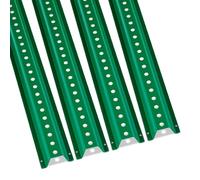 VEVOR Poste de Señal de Canal en U de 1,83 m, 4 Postes de Cerca Fijos de Acero Resistente de Color Verde, Señal de Canal en U de Cerca de Acero para Jardín, Patio, Granja o Intersección de Tráfico