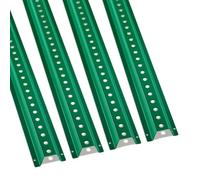 VEVOR Poste de Señal de Canal en U de 2,44 m, 4 Postes de Cerca Fijos de Acero Resistente de Color Verde, Señal de Canal en U de Cerca de Acero para Jardín, Patio, Granja o Intersección de Tráfico