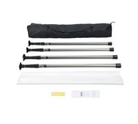 VEVOR Postes a prueba de polvo postes de 10 pies con 4 postes telescópicos bolsa de transporte y película plástica de 32,8 x 13,12 pies para decoración del hogar y proyectos de pintura