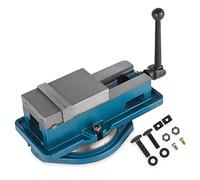 VEVOR Prensa de Bloqueo de Fresadora de 10.16 cm Alta Precisión Base Giratoria 360 Grados 100mm, Abrazadera de Banco de Sujeción con Válvula de Bloqueo, Potente Fuerza de Sujeción, 38 x 25 x 17 cm