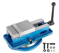 VEVOR Prensa de Bloqueo de Fresadora de 10.16 cm Alta Precisión Base Giratoria 360 Grados 100mm, Abrazadera de Banco de Sujeción con Válvula de Bloqueo, Potente Fuerza de Sujeción, 38 x 25 x 17 cm