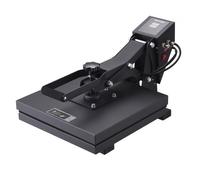 VEVOR Prensa de Calor Negro 380x380mm Máquina de Sublimación Textil 1200 W Calentamiento Rápido Prensa de Calor por Transferencia por Sublimación Digital e Industrial para Camiseta, Bolso, Almohada
