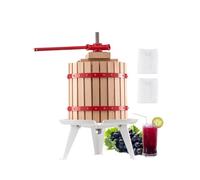VEVOR Prensa Manual para Vino de Frutas Cesta de Madera 12 L 570 x 370 x 580 mm