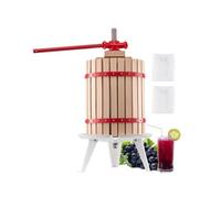 VEVOR Prensa Manual para Vino de Frutas Cesta de Madera 18 L 640 x 370 x 705 mm