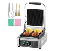 VEVOR Prensa para Panini Comercial Eléctrica 310 x 410 x 215 mm 3200 W Plata