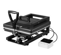 VEVOR Prensa Térmica de 38 x 38 cm, 8 en 1, Potencia 1350 W, Multifunción, Calentamiento Rápido y Uniforme, Prensa de Sublimación para Camisetas, Tazas, Gorras y Platos, Color Negro, 100-210 ℃