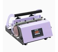 VEVOR Prensa Térmica para Vasos de 325-887 ML Prensa Térmica para Vasos con Papel de Sublimación, Cinta y Guantes, Ajuste de Temperatura y Tiempo para Vasos, Tazas y Jarras de Sublimación, Morado